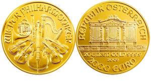 1 oz gold Austrian Philharmonic